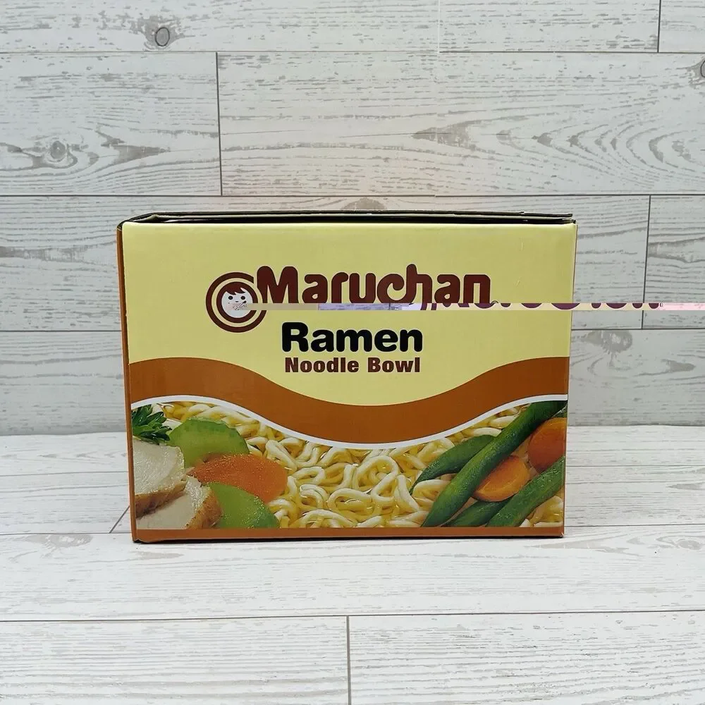 Bowl Maruchan Ramen Noodle Bowl w/ Chopsticks Chicken Flavor - Picture 3 of 7